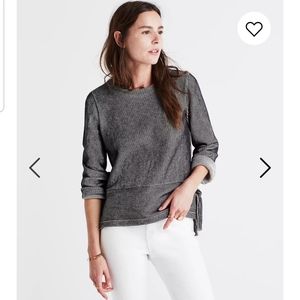 Madewell French Rib Side-Tie Pullover